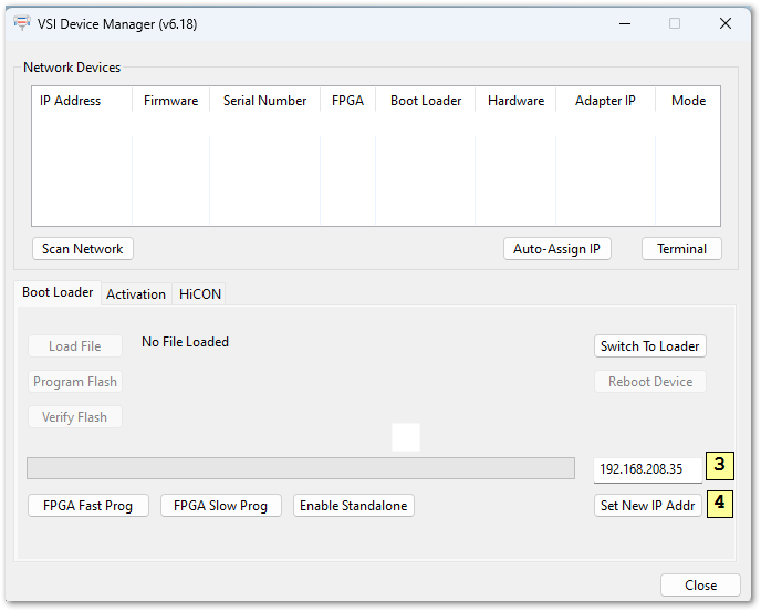 VSI Device Manager after scan